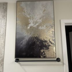 Modern Abstract Framed Canvas Art 