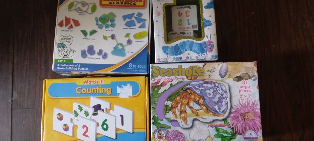 Lot Of Educational Books,puzzles Games