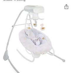 Fisher-Price My Sweet Swan 2-in-1 Deluxe Cradle 'n Swing