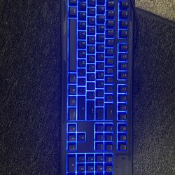 SteelSeries RGB Gaming Keyboard Full Size – Blue Backlit – USB Wired – Works Great