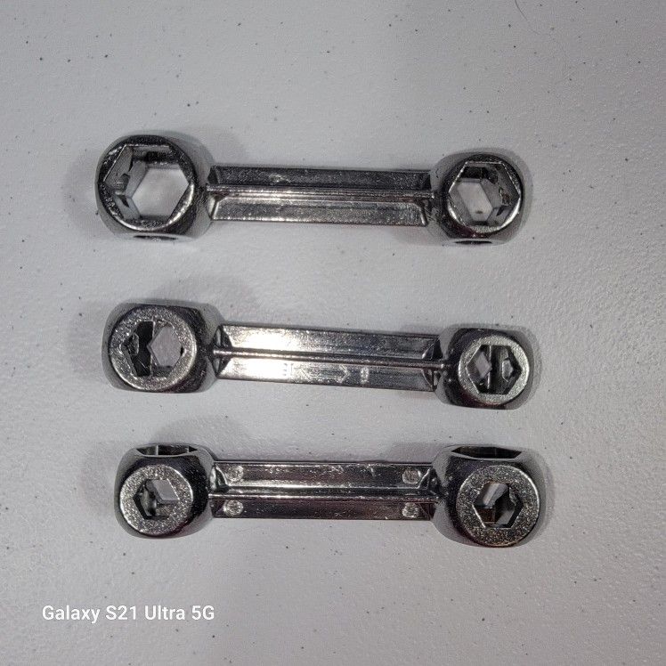 3pc Bike Hexagon Bone Wrench 10 In 1 Cycle Spanner