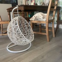 hanging cat bed chair egg