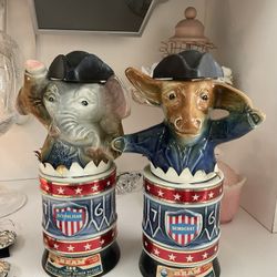 Jim Beam Patriotic Democrat & Republican Bottles
