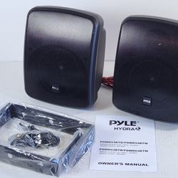 Pyle Outdoor Waterproof Wireless Bluetooth Speaker - 5.25 Inch Pair 2-Way Weatherproof #656