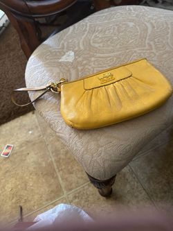 Yellow coach bag