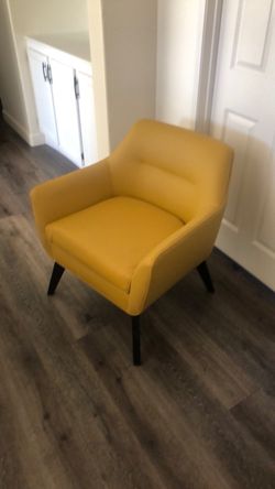 New mustard colored chair. New!