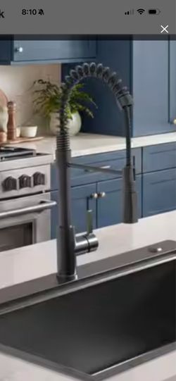 Black Gunmetal Spring Neck Faucet
