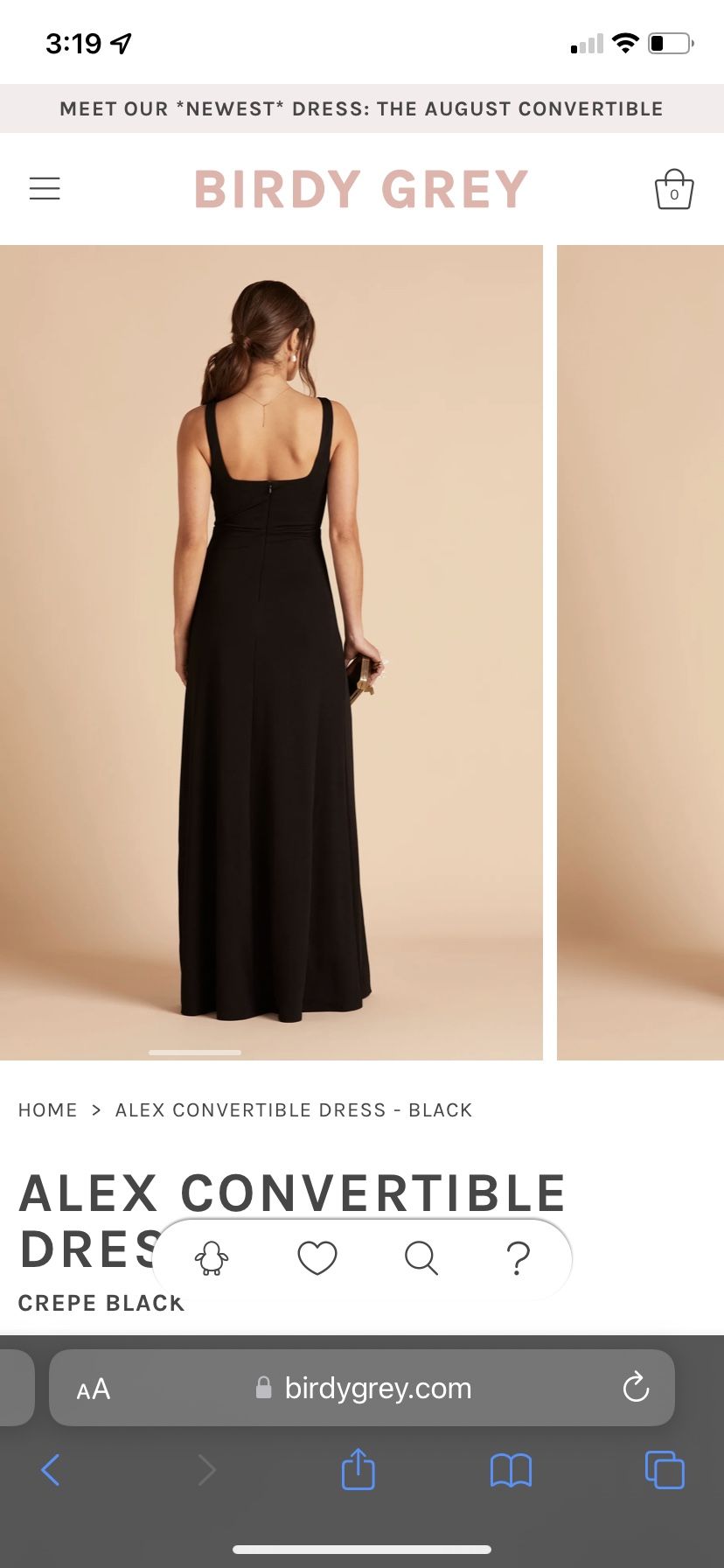 Birdy Grey Bridesmaid Dress In Black - www.confineg.com