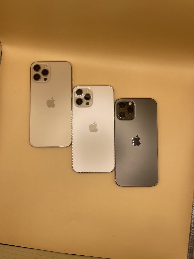 iPhone 12 Pro Max 128GB AT&T Cricket Only Clean IMEI White Gold Black