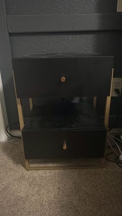 Nightstand with plug ins