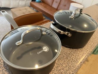 Greenpan Cookeware - 2x Large Pans with Handles - Excellent Condition - Marina Del Rey