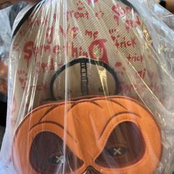 Loungefly Sam Pumpkin Head From Trick R Treat Mini Backpack NWT
