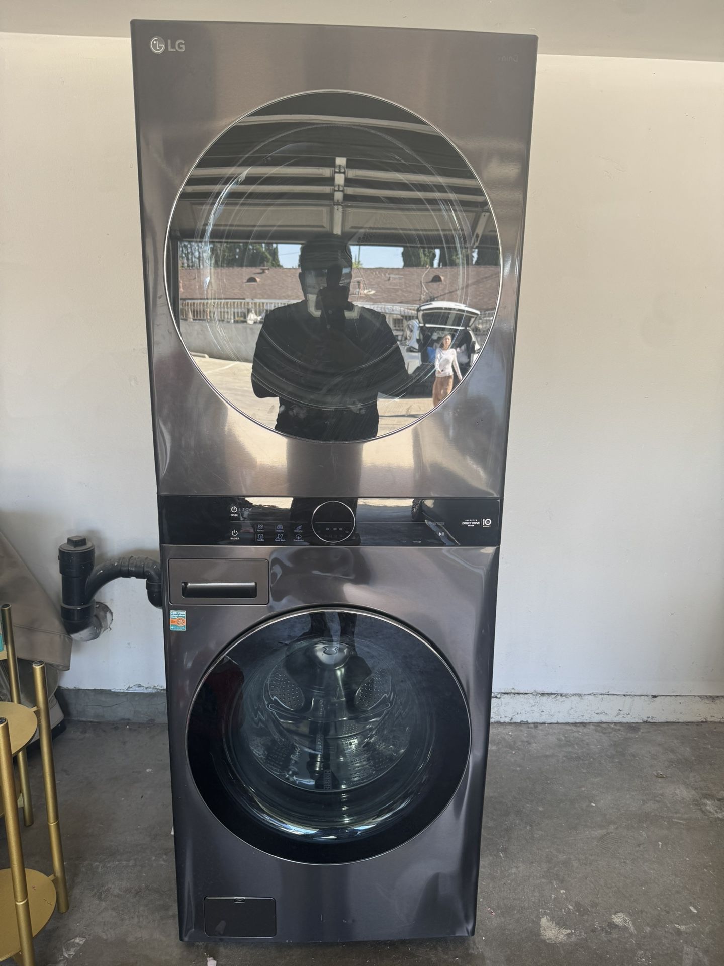 LG ThinQ Stackable Washer And Gas Dryer