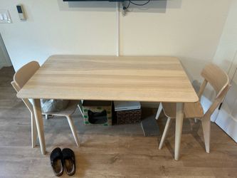 IKEA dining table + 2 chairs