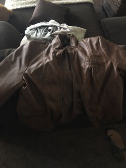 Size M leather jacket
