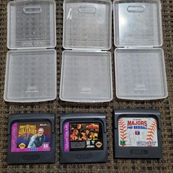 3 Sega Game Gear GamesWith Cases