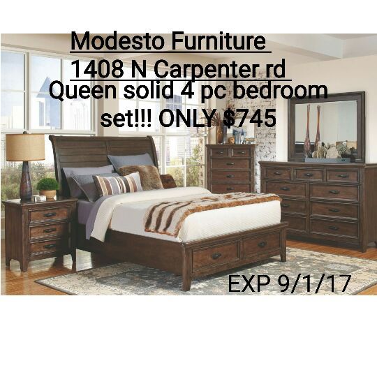 Solid bedroom set with storage ! This deal ends soon so hurry in