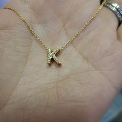 K Initial Necklace