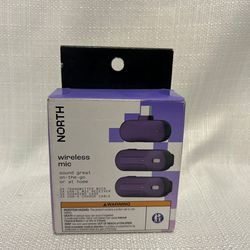NORTH Wireless Microphone with Charger (USB-C): Audio Equipment Accessory