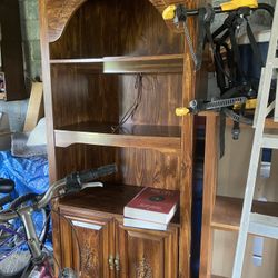 Nice Heavy Carved Book Case