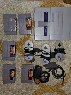 Super Nintendo plus 5 games