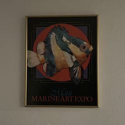 Maui marine art expo framed picture