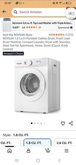 Rv/ apartment 120 dryer