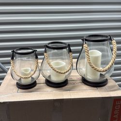 Set Up Glass Decor With Handles 