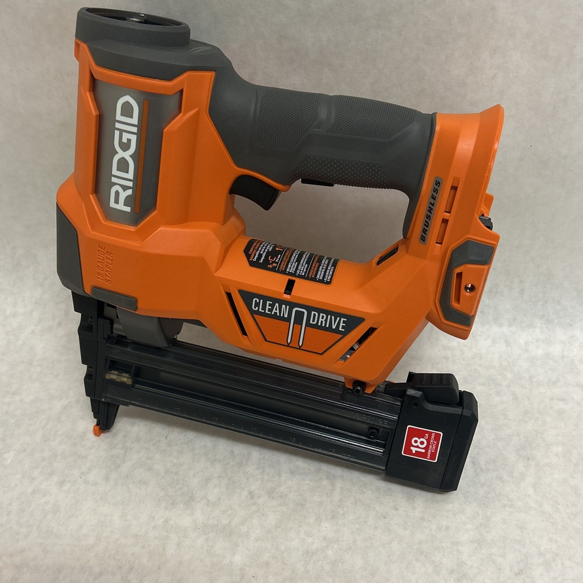 Rigid clean drive staple gun 3/8 inch up to one and a half inch like new never used tool only