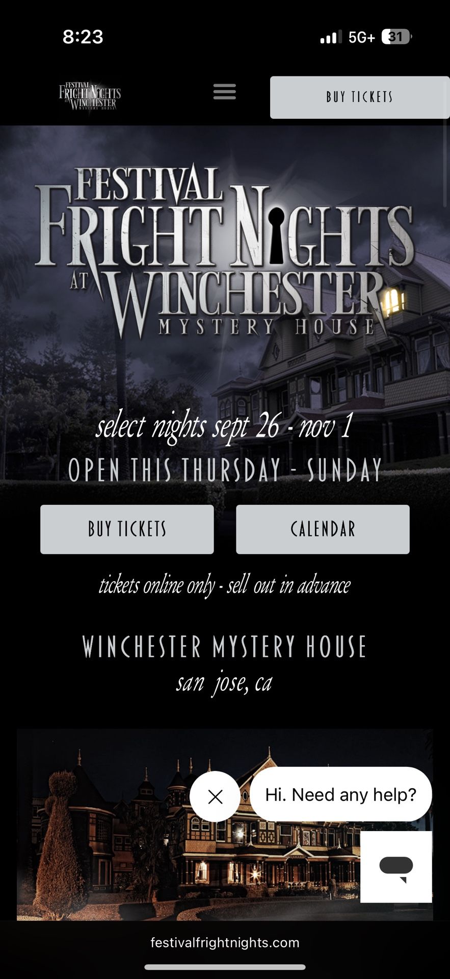 Winchester Mystery House Festival Freight Nights Tickets