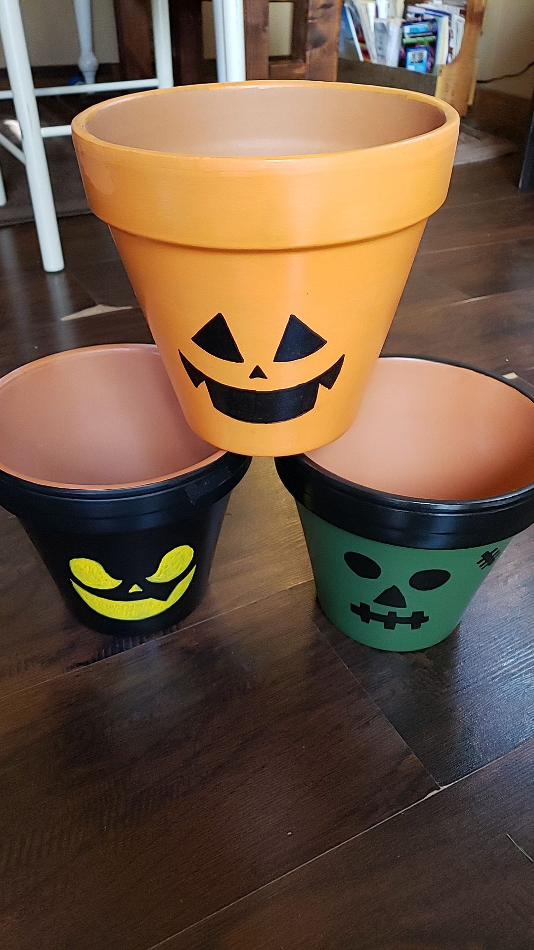 Handmade halloween pots