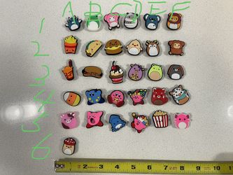 Jibbitz Charms For Crocs Shoes - Food, Anime, Squishmallow, Kirby
