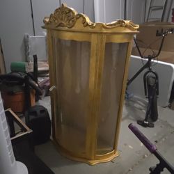 Free Gold and Glass Decorative Hutch (Fixer Upper)