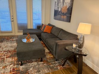 Sectional and Rug