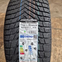 NEW 4 TIRES 225/45R17 91V  4 Seasons 