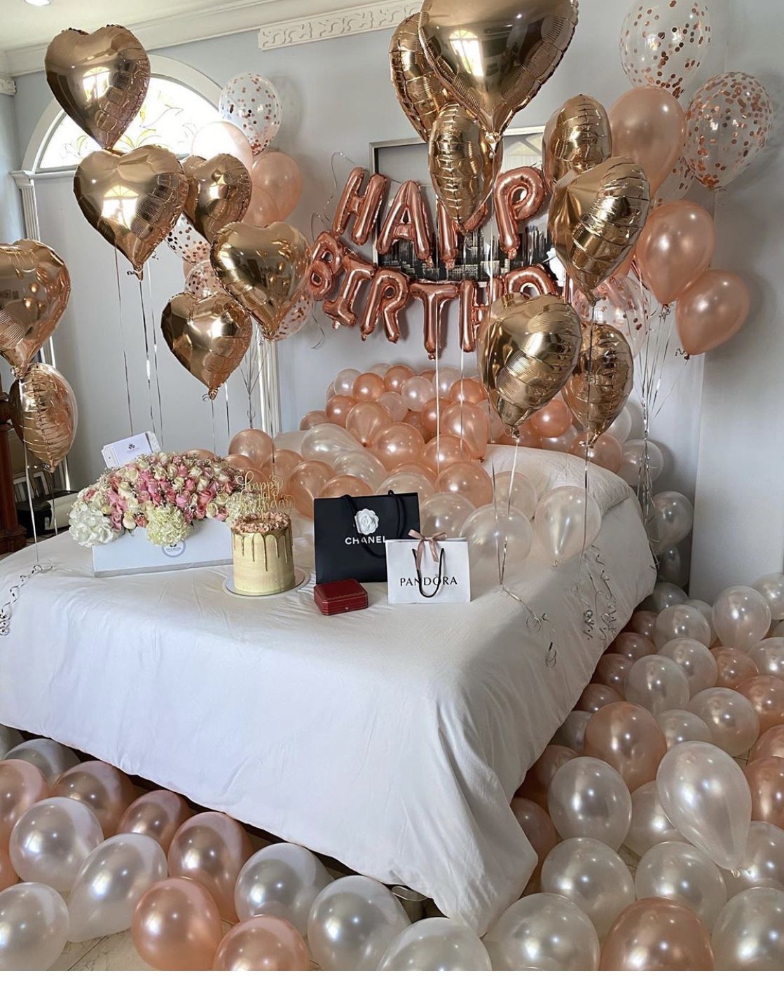 Bedroom birthday decor