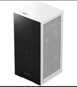 NZXT H1 Version 2 - CS-H11BB-US - Small Form-Factor ITX Case - Dual Chamber Airflow - Tinted Tempered Glass Front Panel - 140mm Liquid Cooler -SFX 75