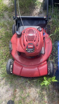 Toro lawnmower remember it’s a push for the big 675 motor pull it one time cut your grass no issues