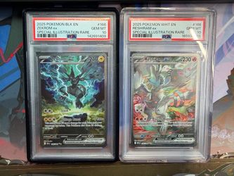 PSA 10 Zekrom & Reshiram ex Special Illustration Rare Pair