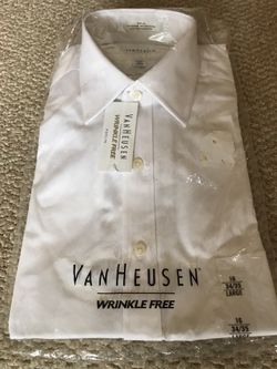 Van Heusen wrinkle free dress shirt 16 34/35