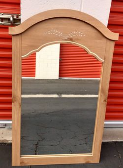 Ash wood framed mirror (47”X28 1/2”)