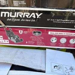 Murray 21 in. 140 cc Briggs and Stratton Walk Behind Gas Push Lawn Mower with Height Adjustment and with Mulch Bag
