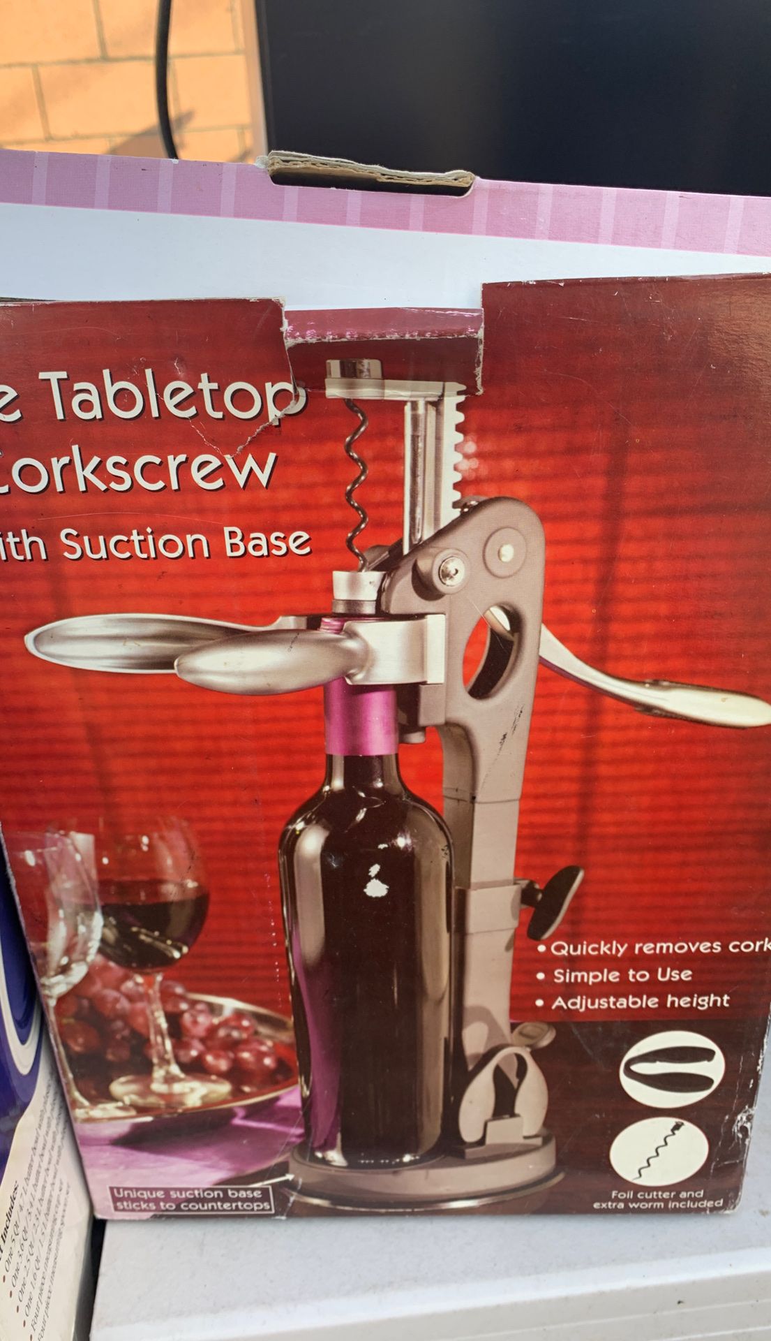 Brand new tabletop corkscrew $7