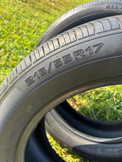 2 Primewell All Season Tires 215/55/17