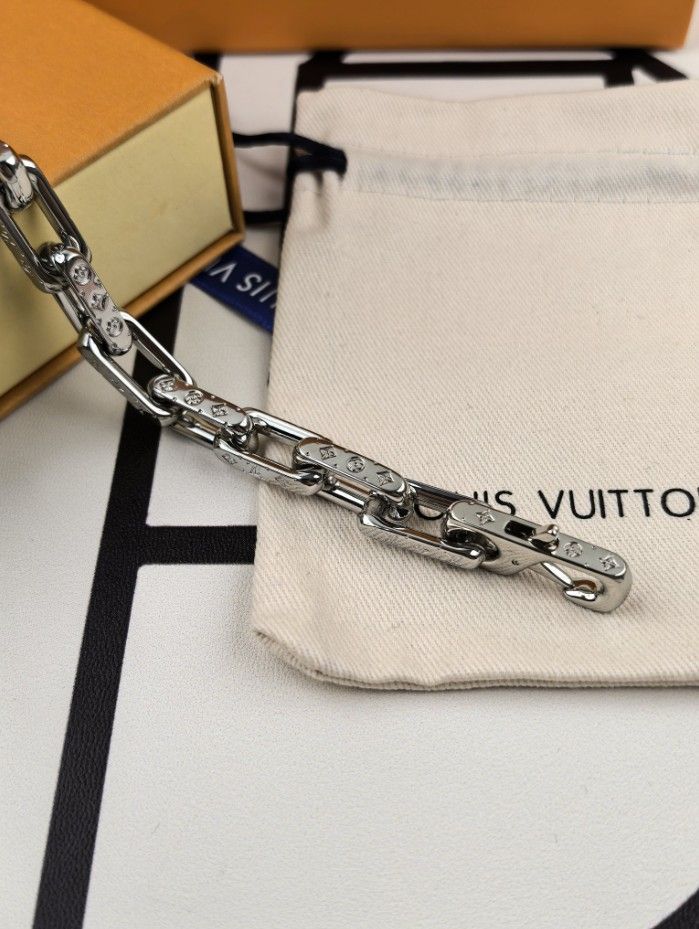 Louis Vuitton Cuba Silver Bamboo Bracelet