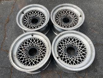 15x7 American Racing Mesh rims. 5 on 5.5 lugs, Dodge, Ford, Jeep -T04687