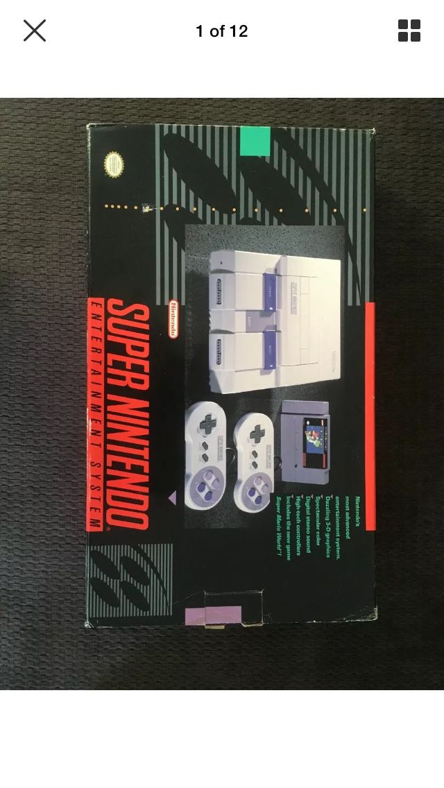 Super Nintendo games and console