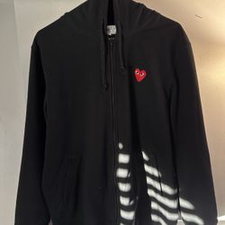 Comme des Garçons Jacket Hoodie Zip Up Size XL