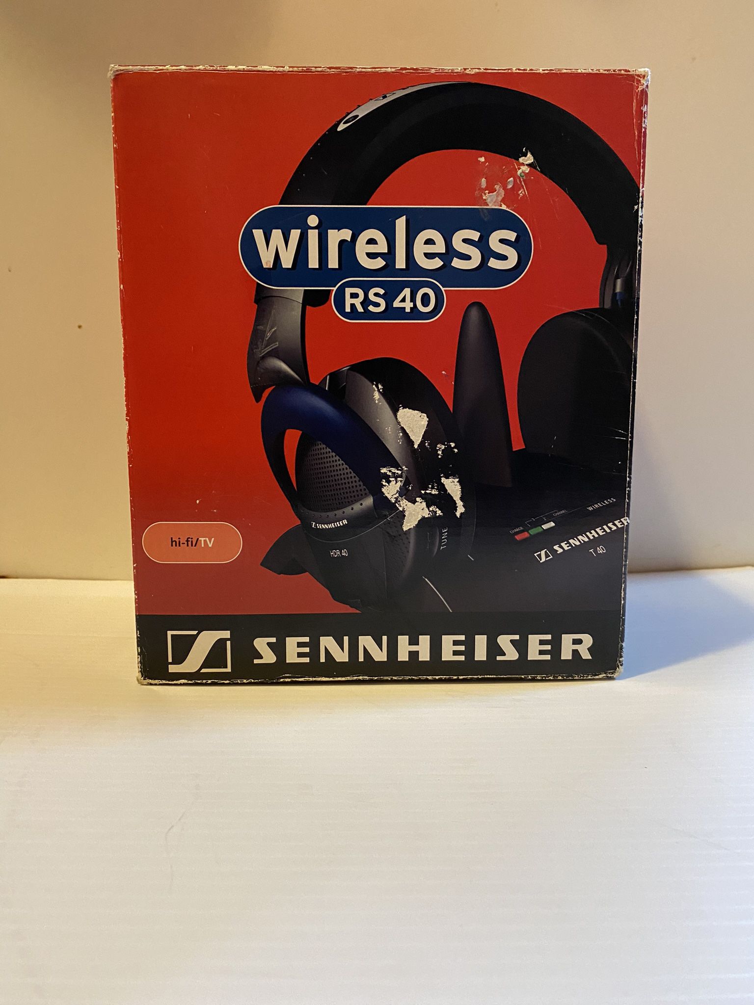 Sennheiser RS40 Ultra light HDR Stereo Black Wireless Headphones FULLY TESTED