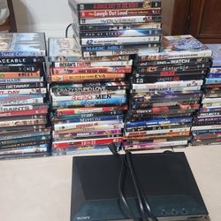 86 Dvds And DVD Player